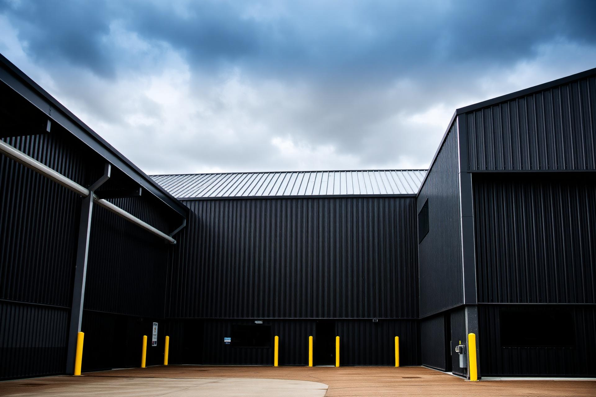 Industrial standing seam metal roof